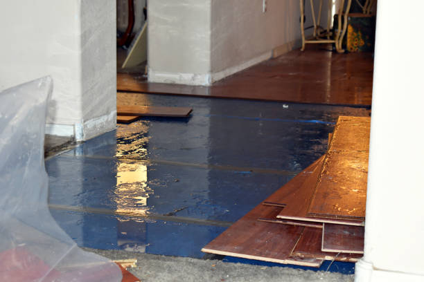 Professional Burst Pipe Cleanup technician working in Slatersville, RI